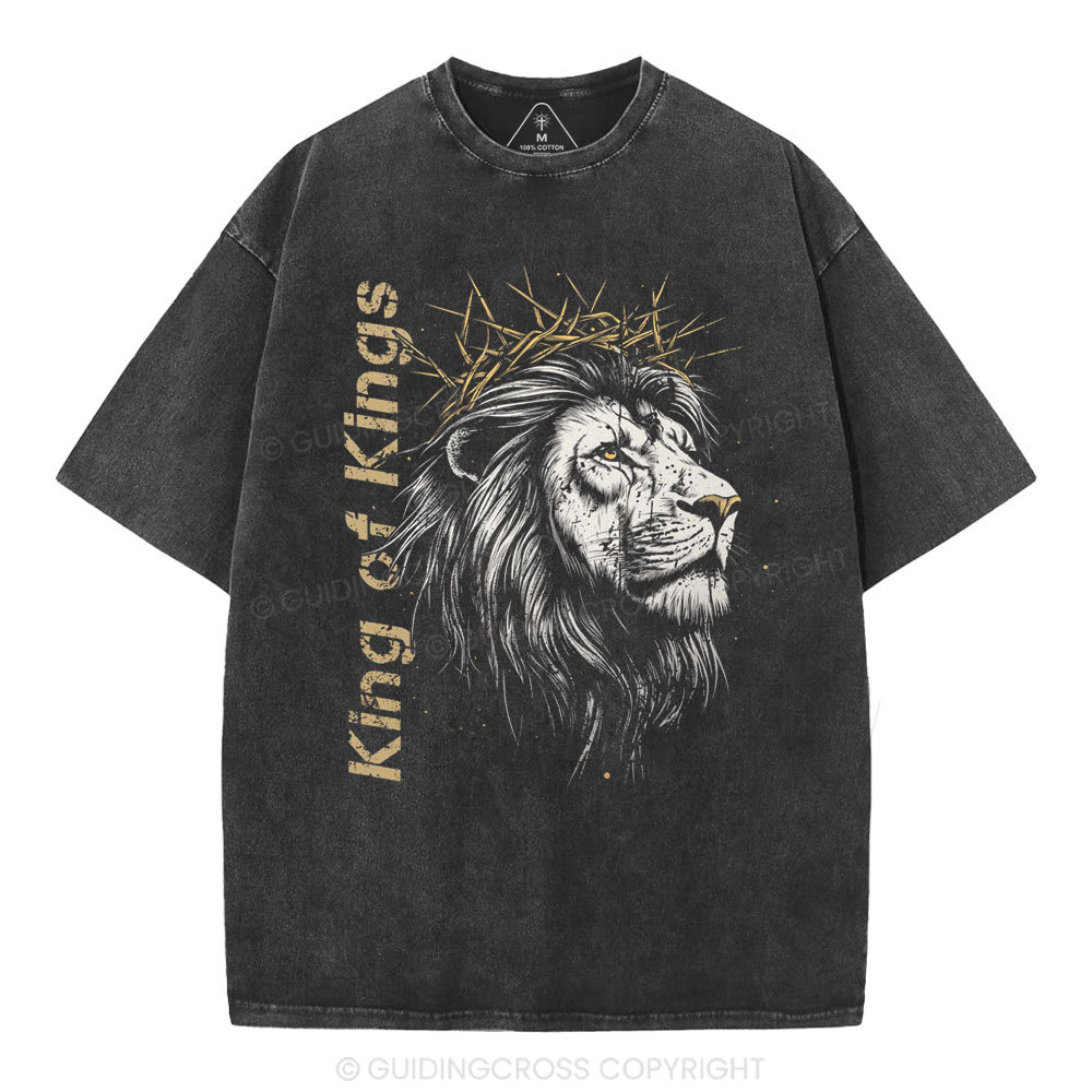King Of Kings Christian Washed T-Shirt