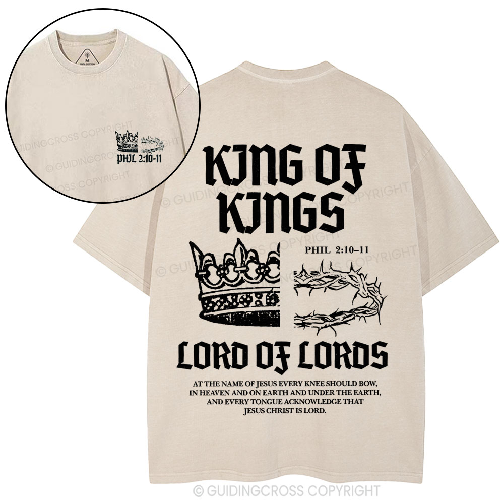 King Of Kings Christian Washed T-Shirt