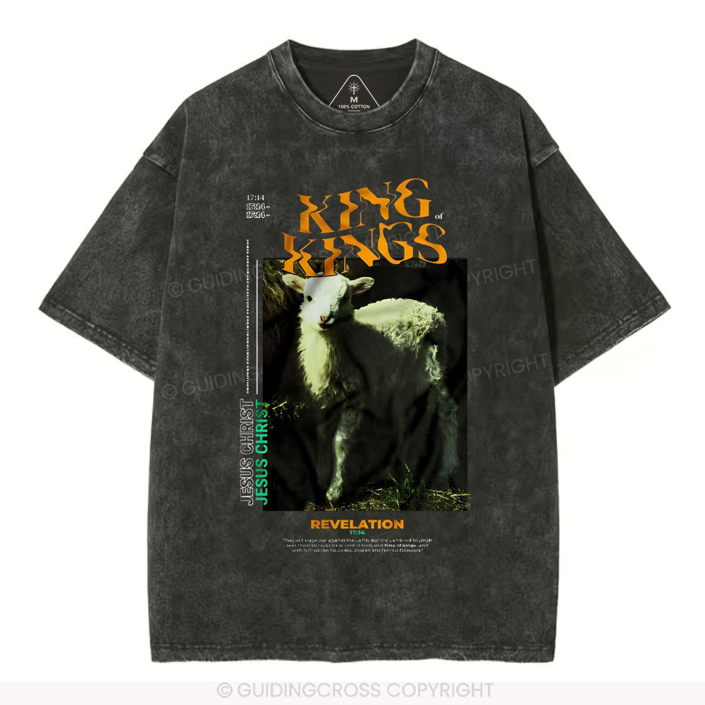 King Of Kings Christian Washed T-Shirt