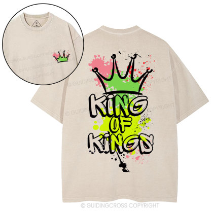 King Of Kings Christian Washed T-Shirt