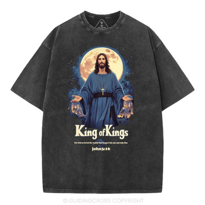 King Of Kings Christian Washed T-Shirt