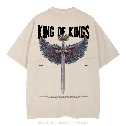 King Of Kings Christian Washed T-Shirt
