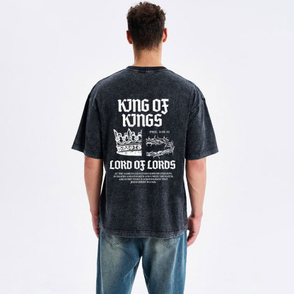 King Of Kings Christian Washed T-Shirt