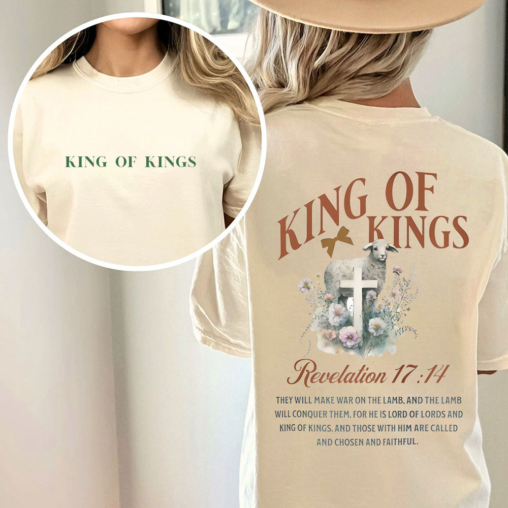 King Of Kings Christian Washed T-Shirt