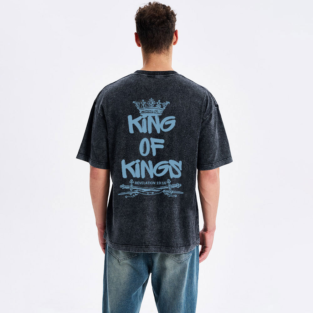 King Of Kings Christian Washed T-Shirt