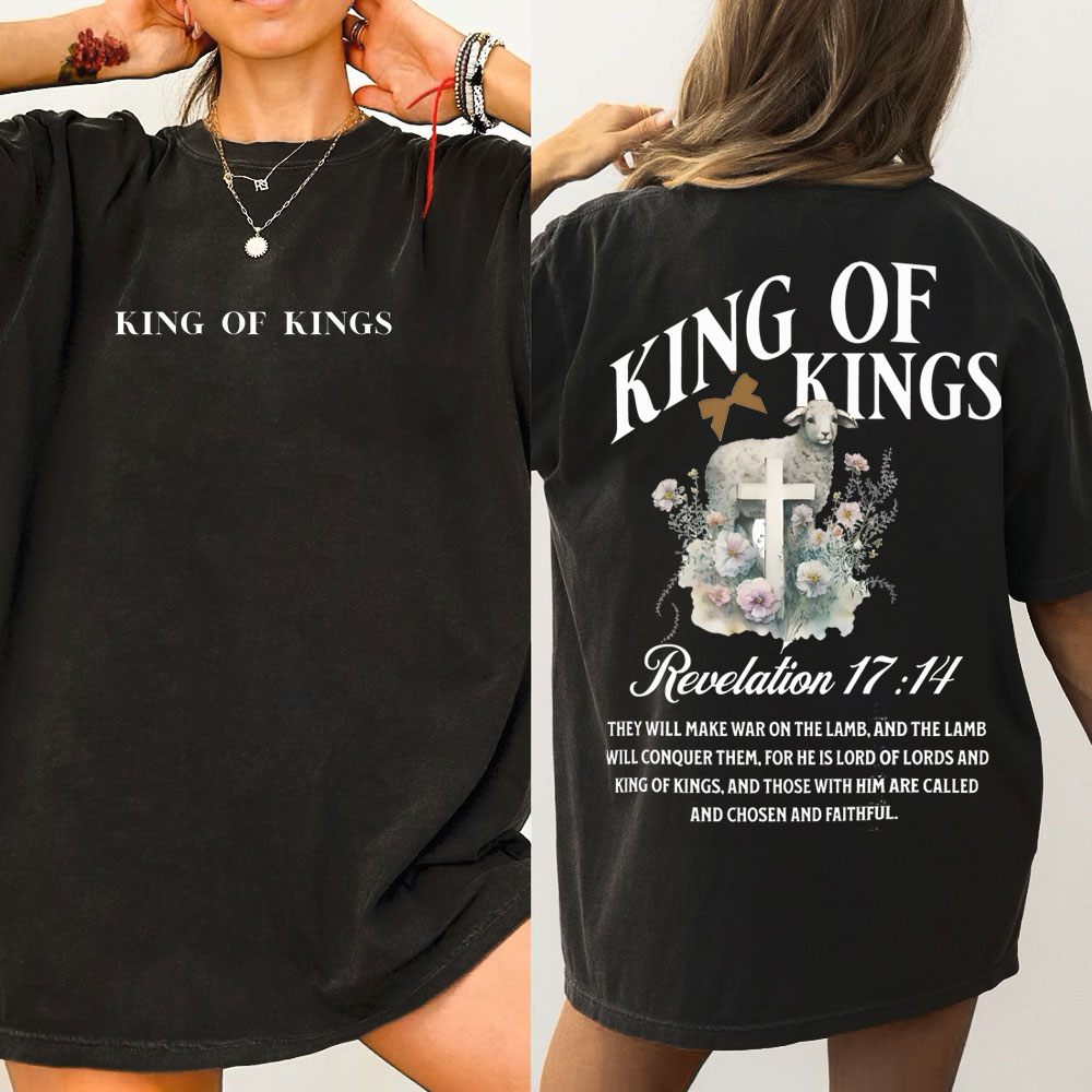 King Of Kings Christian Washed T-Shirt