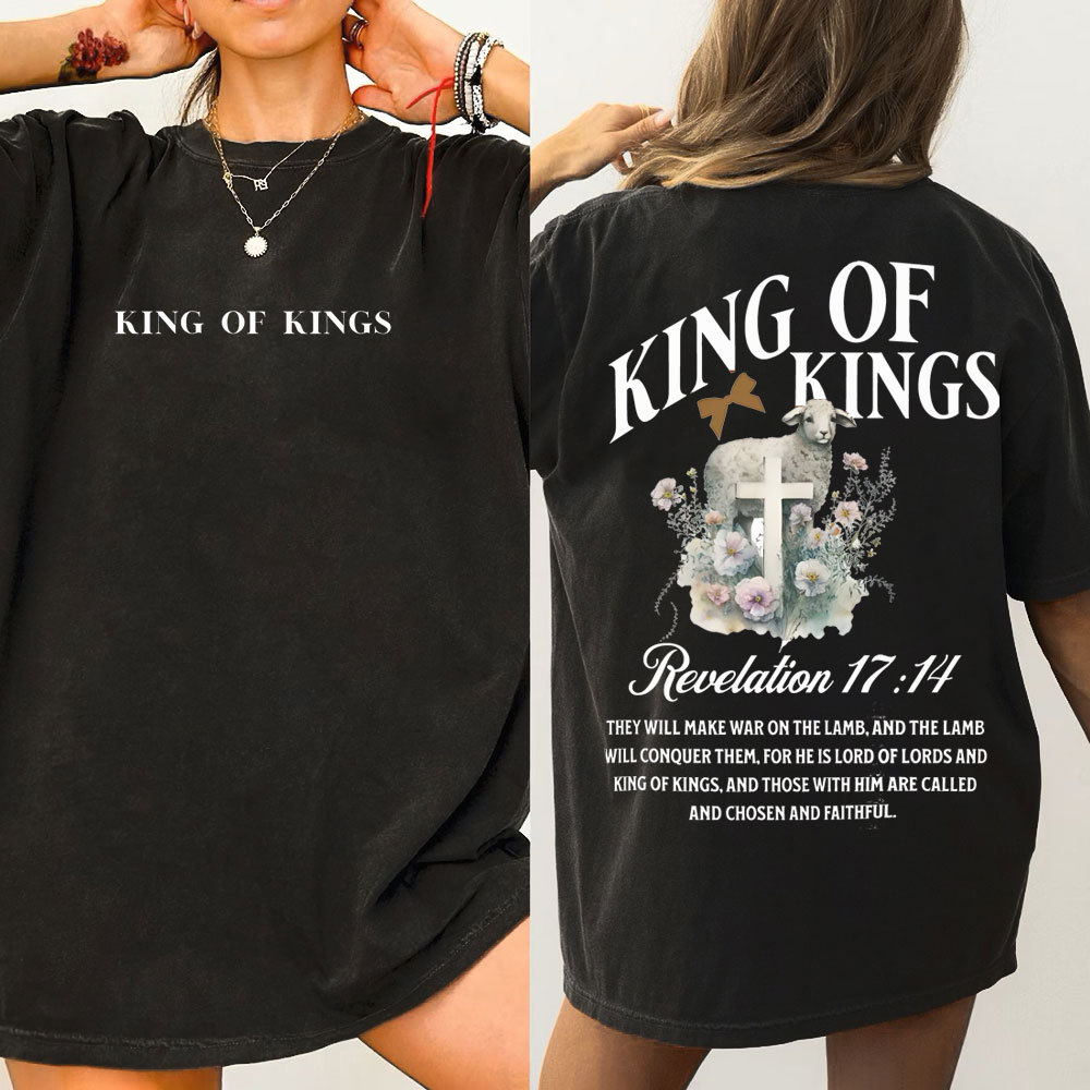 King Of Kings Christian Washed T-Shirt