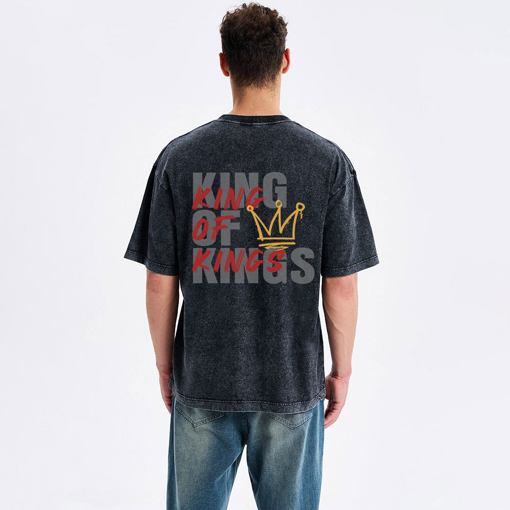 King Of Kings Christian Washed T-Shirt