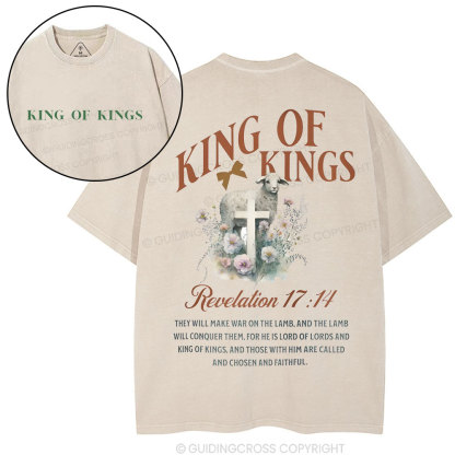 King Of Kings Christian Washed T-Shirt