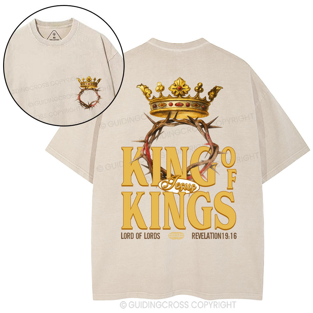 King Of Kings Christian Washed T-Shirt