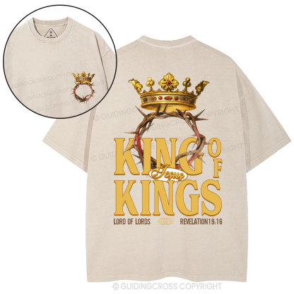 King Of Kings Christian Washed T-Shirt