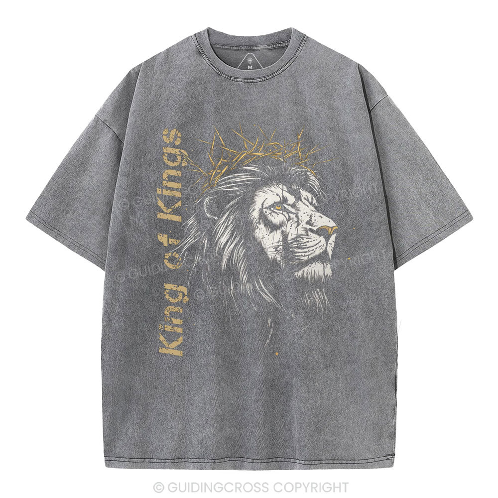 King Of Kings Christian Washed T-Shirt