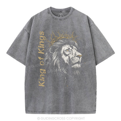 King Of Kings Christian Washed T-Shirt