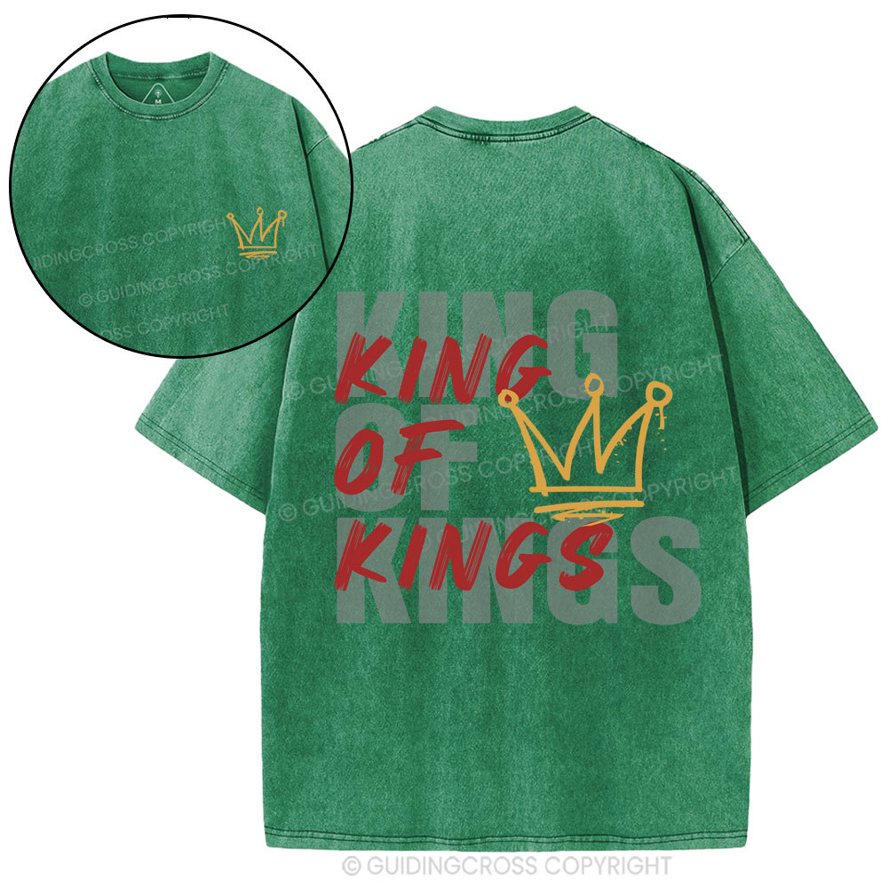 King Of Kings Christian Washed T-Shirt