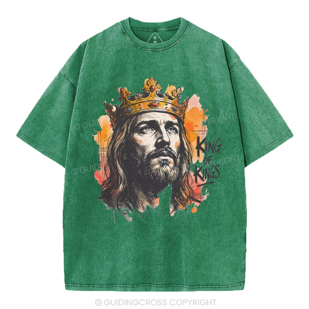 King Of Kings Christian Washed T-Shirt