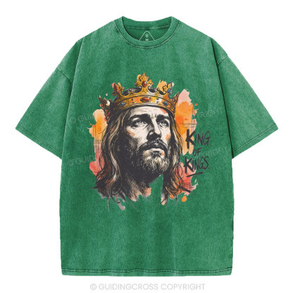 King Of Kings Christian Washed T-Shirt