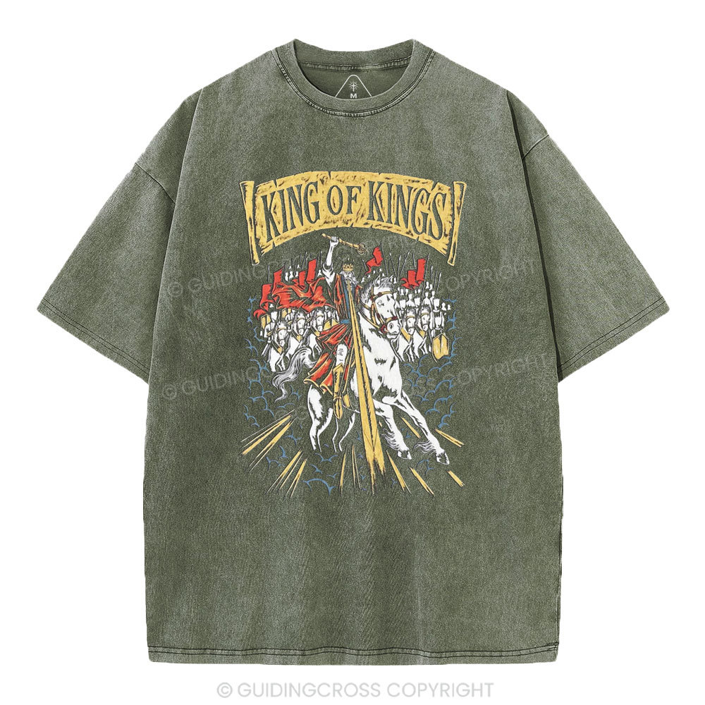 King Of Kings Christian Washed T-Shirt