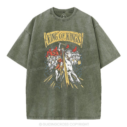 King Of Kings Christian Washed T-Shirt