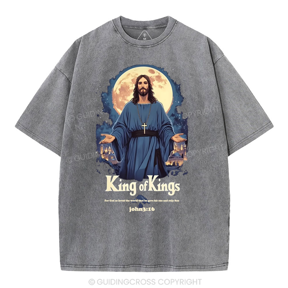King Of Kings Christian Washed T-Shirt