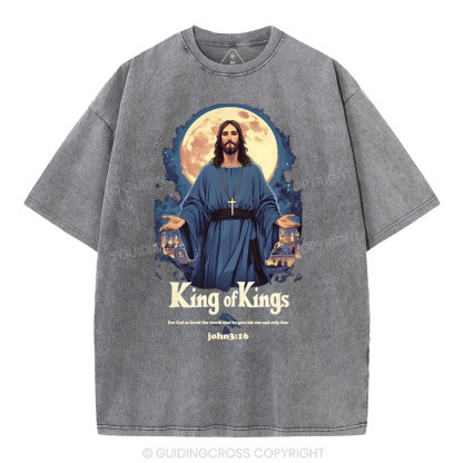 King Of Kings Christian Washed T-Shirt