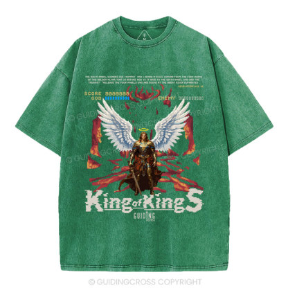 King Of Kings Christian Washed T-Shirt