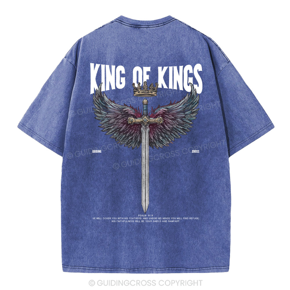 King Of Kings Christian Washed T-Shirt