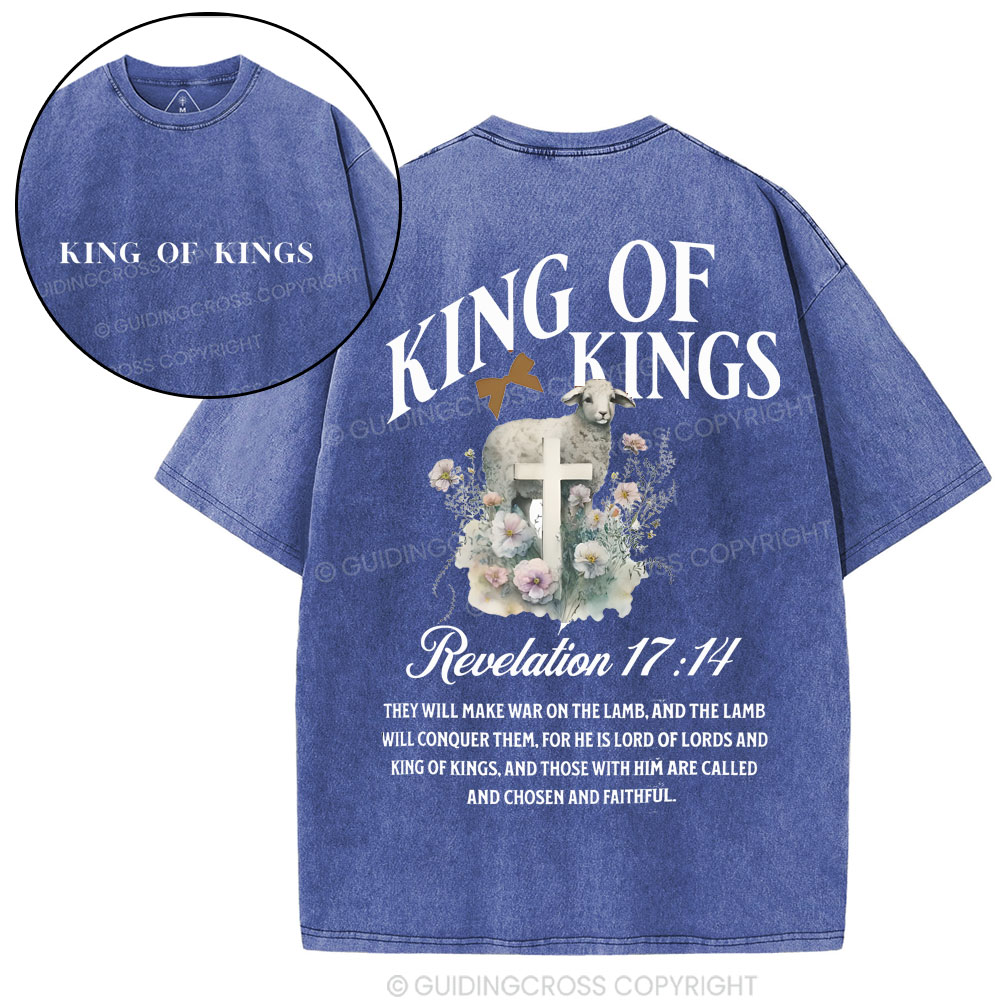 King Of Kings Christian Washed T-Shirt