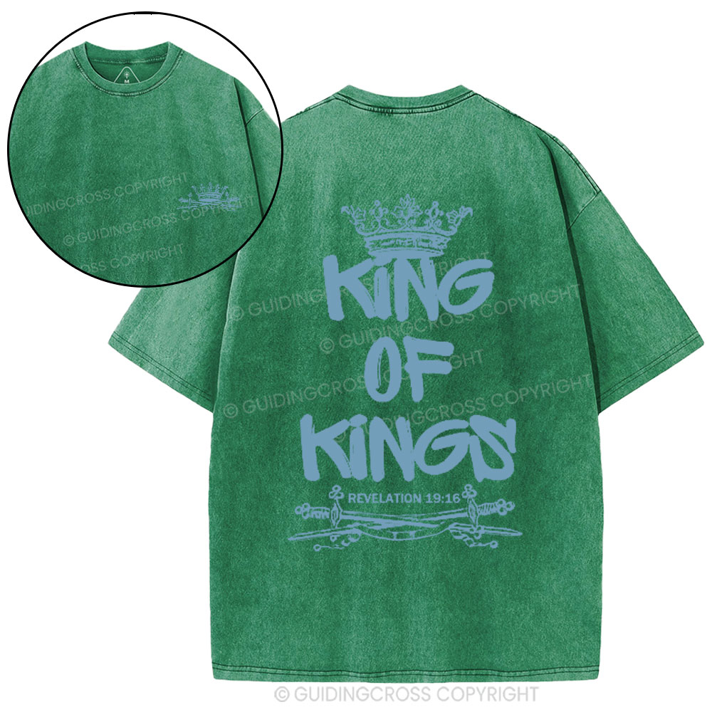 King Of Kings Christian Washed T-Shirt