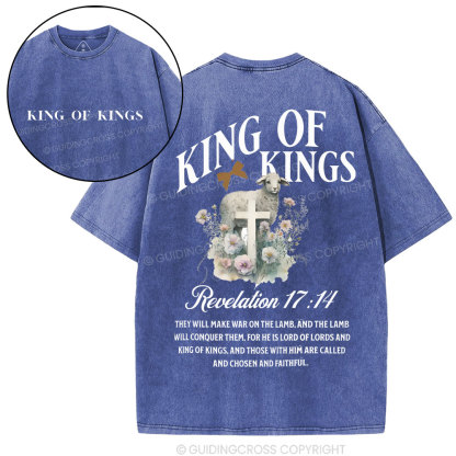 King Of Kings Christian Washed T-Shirt