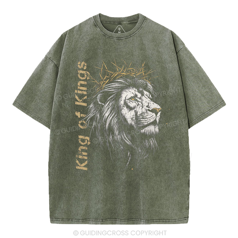 King Of Kings Christian Washed T-Shirt