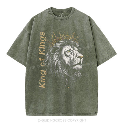 King Of Kings Christian Washed T-Shirt