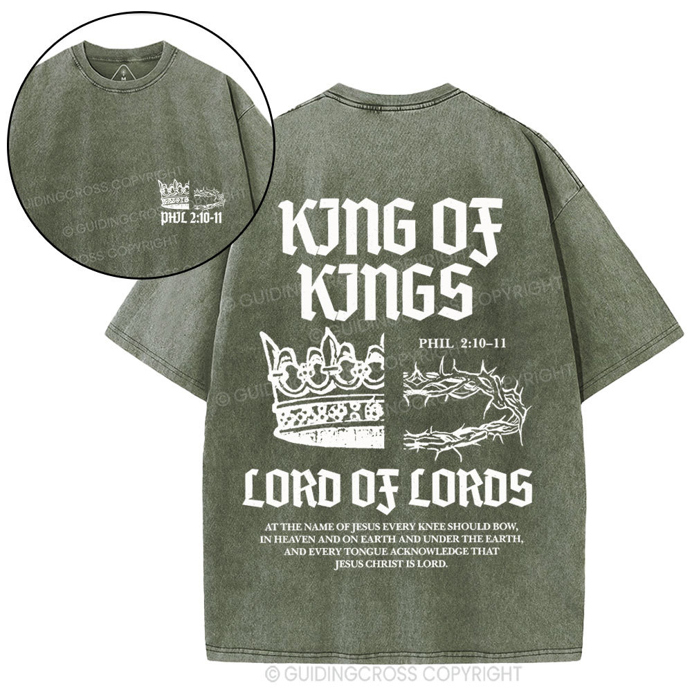 King Of Kings Christian Washed T-Shirt