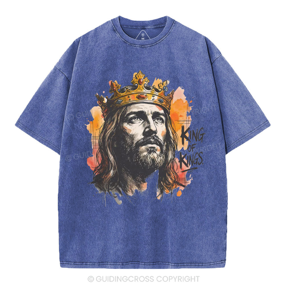 King Of Kings Christian Washed T-Shirt