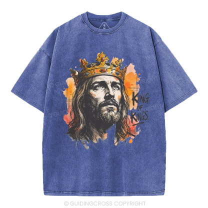 King Of Kings Christian Washed T-Shirt