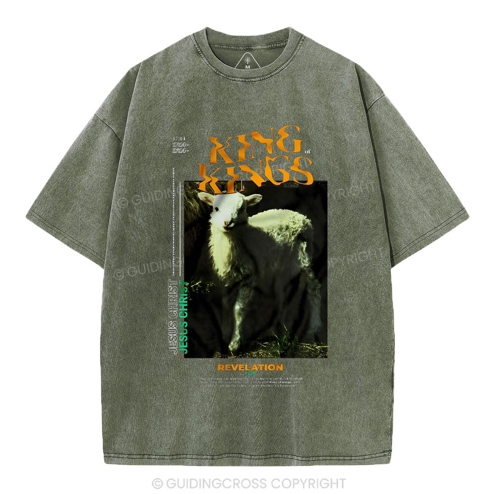 King Of Kings Christian Washed T-Shirt