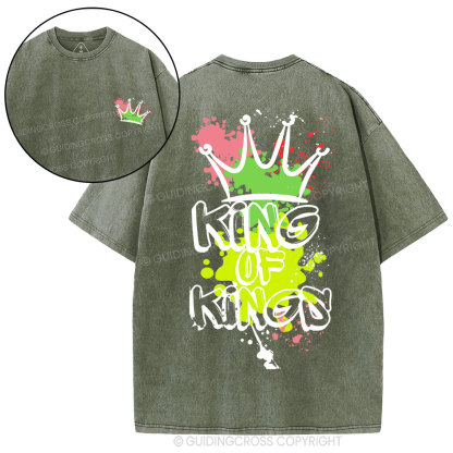 King Of Kings Christian Washed T-Shirt