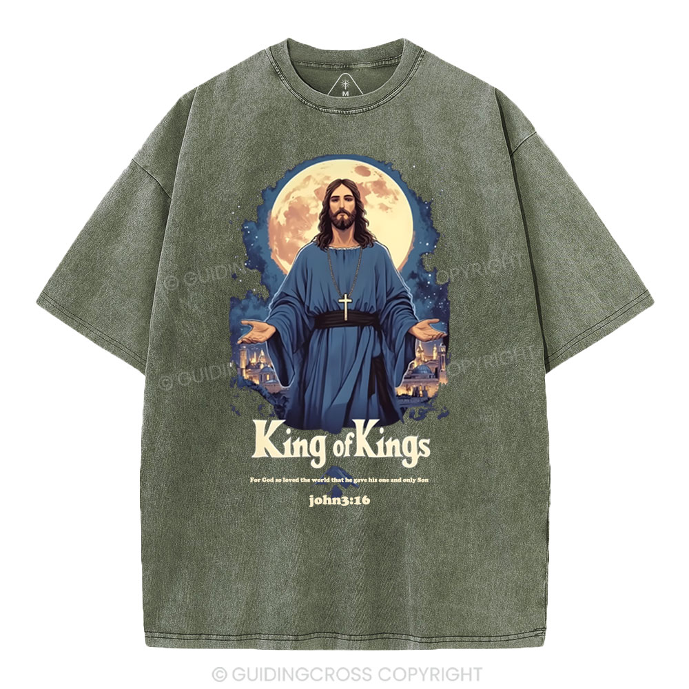 King Of Kings Christian Washed T-Shirt