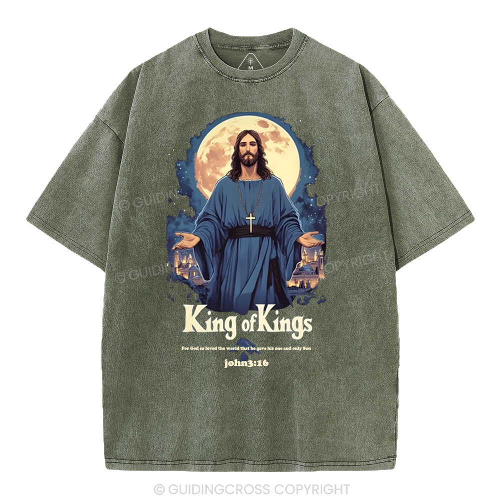 King Of Kings Christian Washed T-Shirt