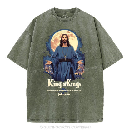 King Of Kings Christian Washed T-Shirt