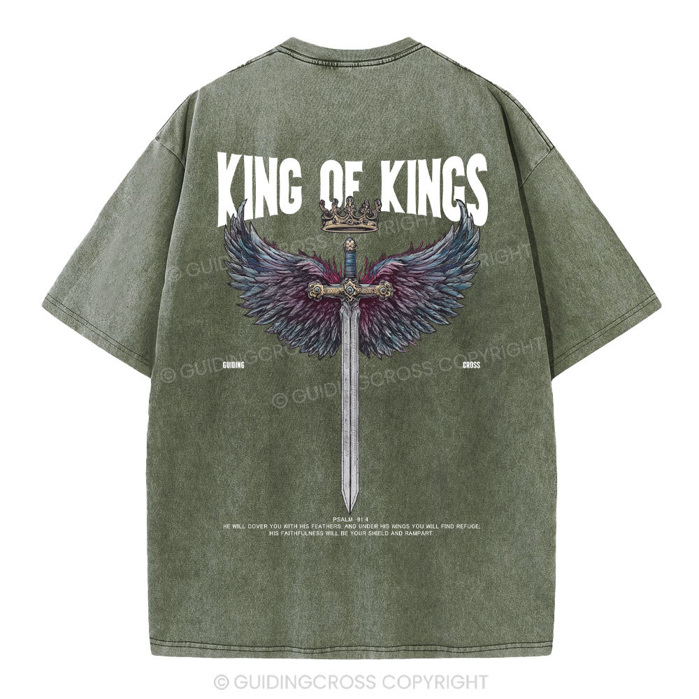 King Of Kings Christian Washed T-Shirt