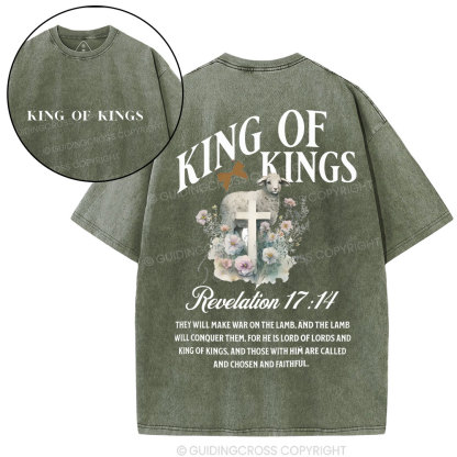 King Of Kings Christian Washed T-Shirt