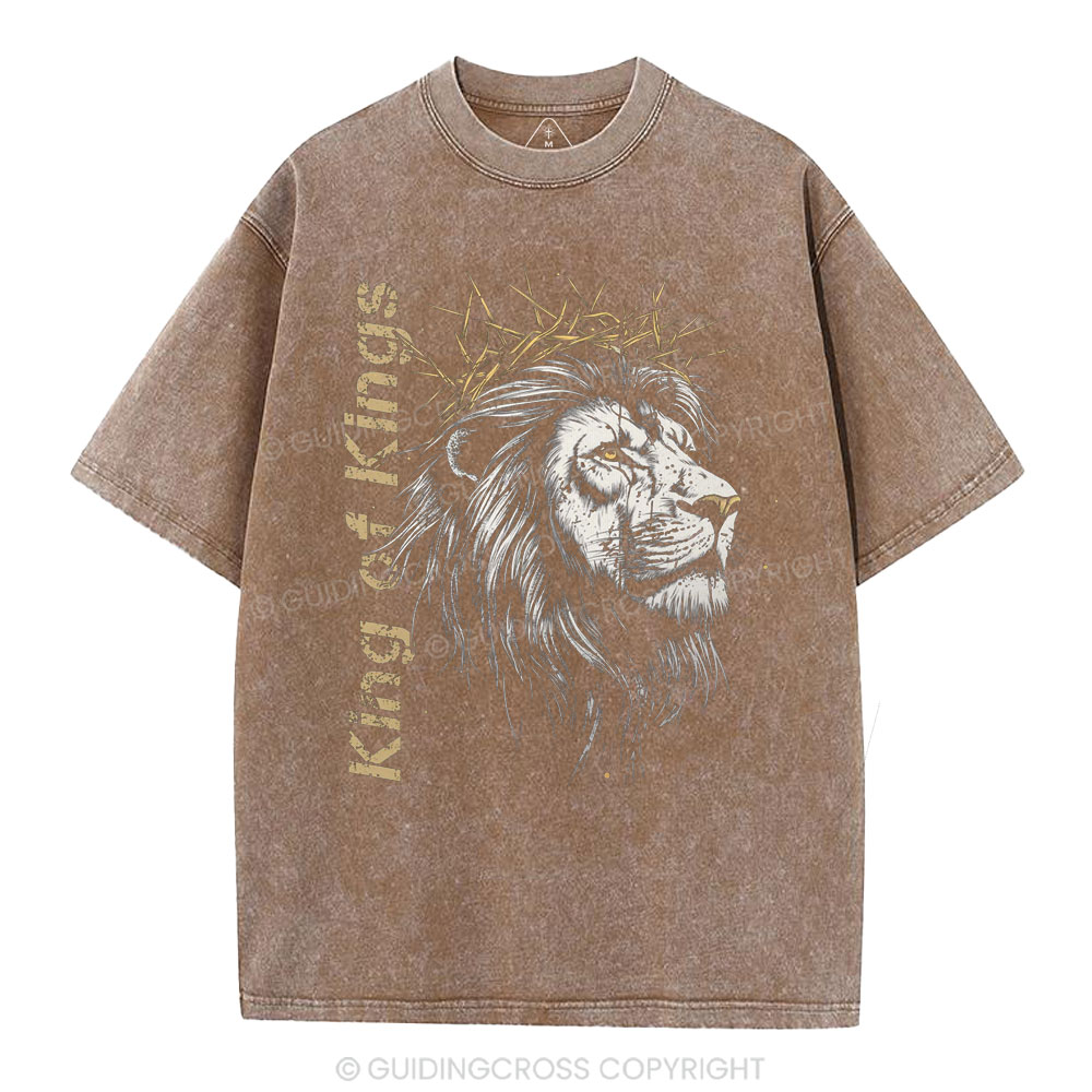 King Of Kings Christian Washed T-Shirt