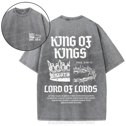King Of Kings Christian Washed T-Shirt