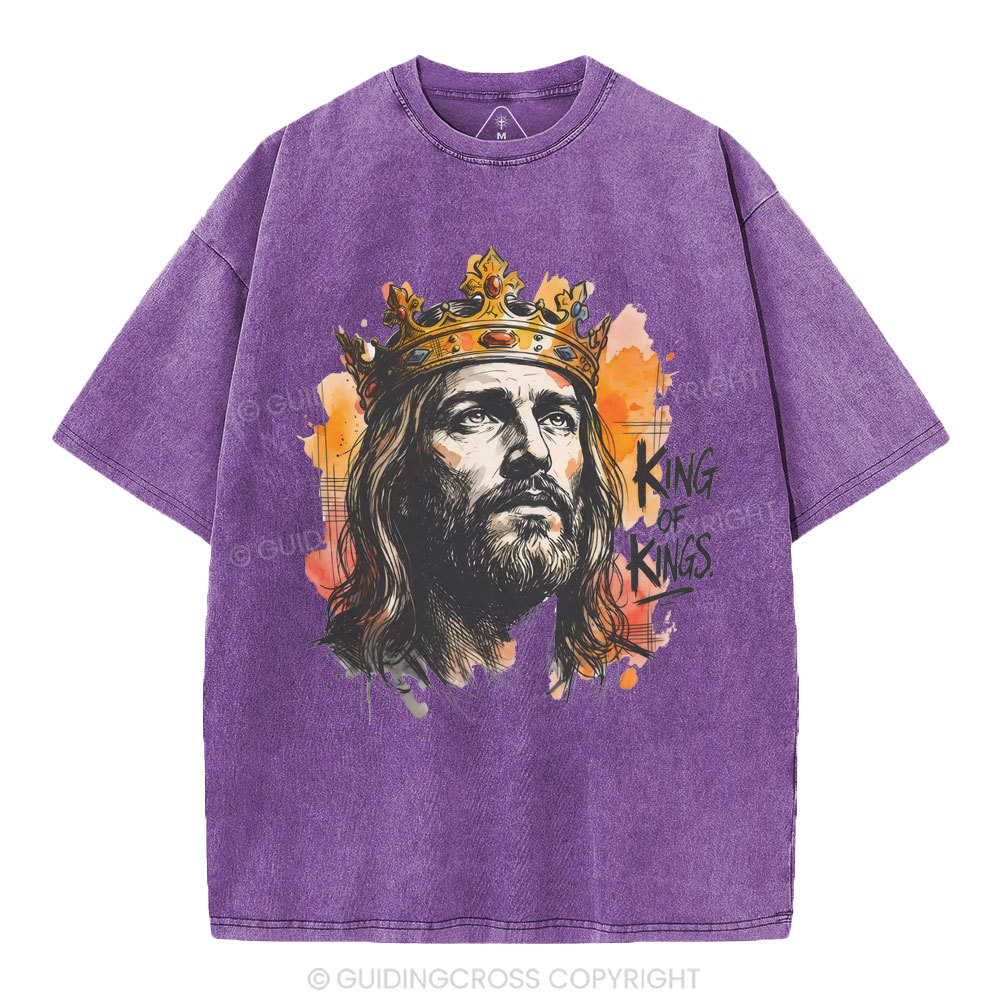 King Of Kings Christian Washed T-Shirt