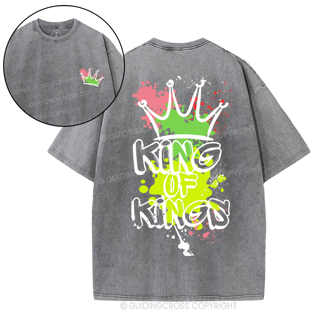 King Of Kings Christian Washed T-Shirt