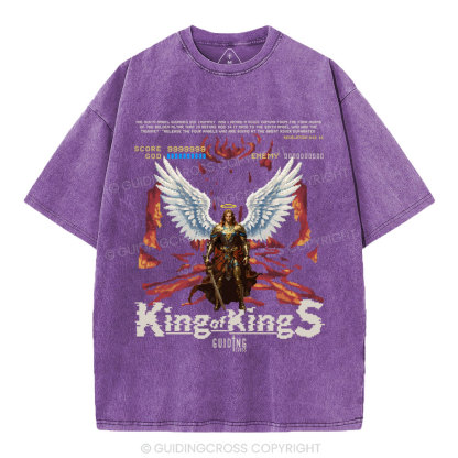 King Of Kings Christian Washed T-Shirt