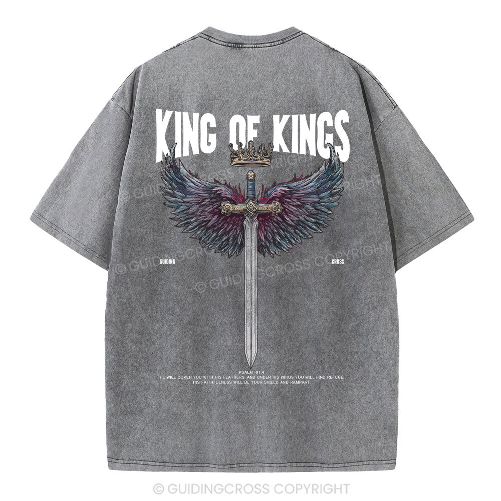 King Of Kings Christian Washed T-Shirt