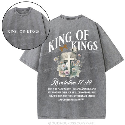 King Of Kings Christian Washed T-Shirt