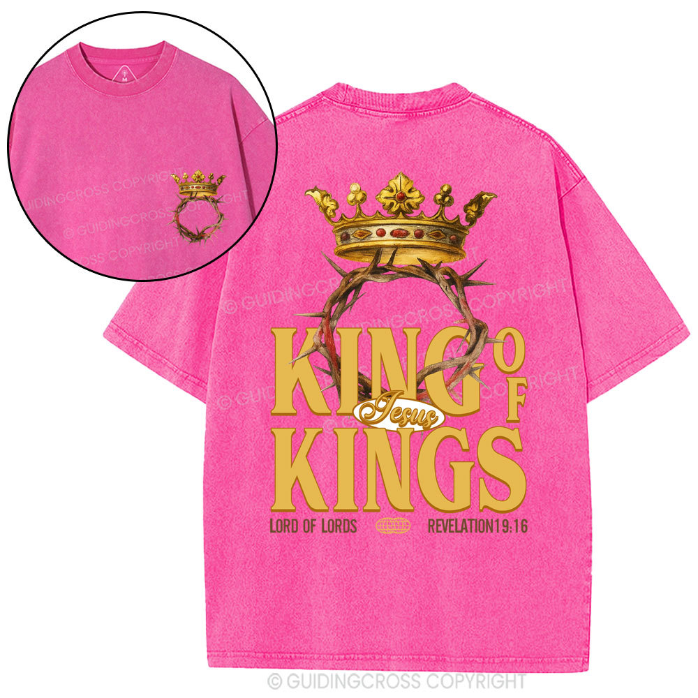 King Of Kings Christian Washed T-Shirt
