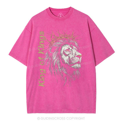 King Of Kings Christian Washed T-Shirt